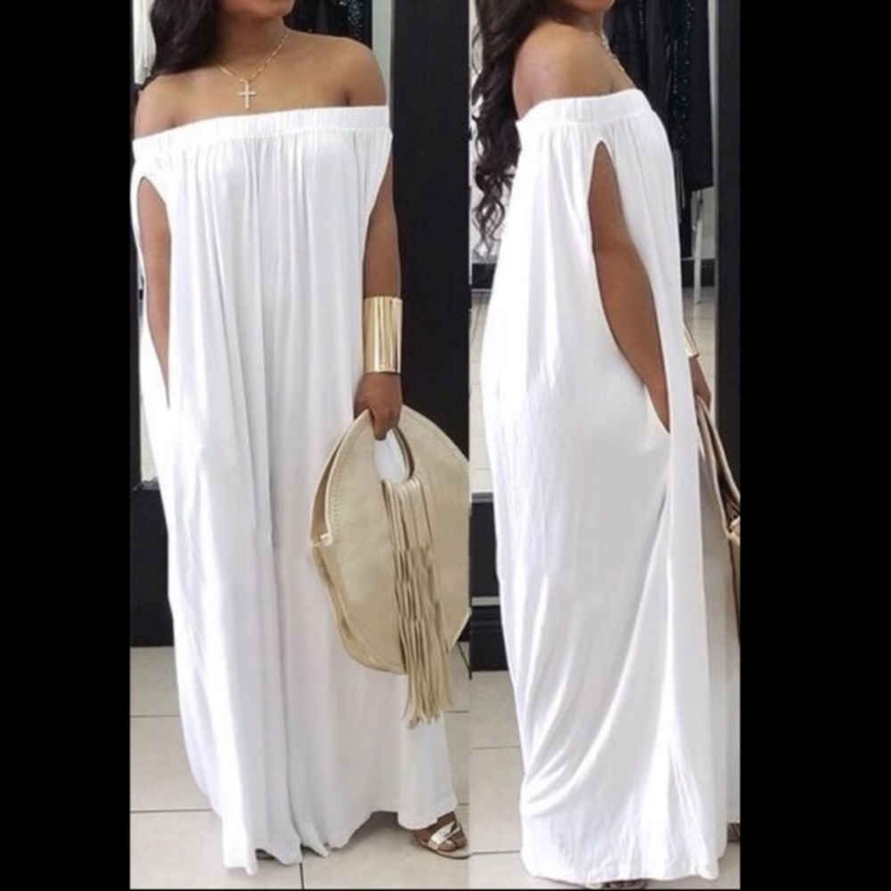 White Baggy Plus Size Romper